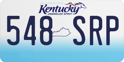 KY license plate 548SRP