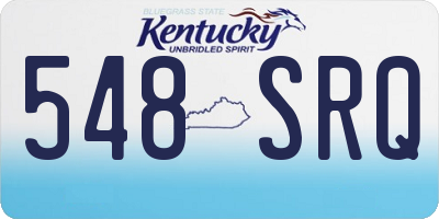 KY license plate 548SRQ