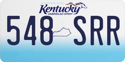 KY license plate 548SRR