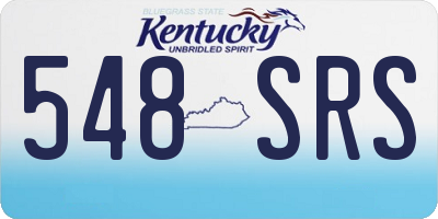 KY license plate 548SRS