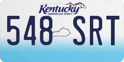 KY license plate 548SRT