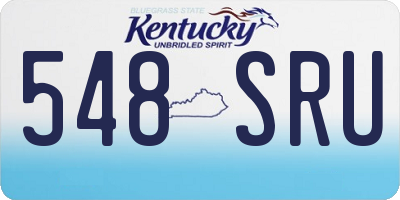 KY license plate 548SRU