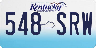 KY license plate 548SRW