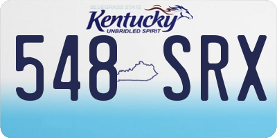 KY license plate 548SRX