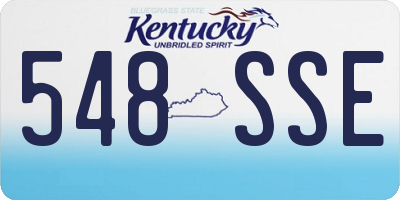 KY license plate 548SSE