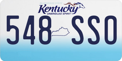 KY license plate 548SSO