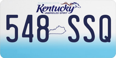 KY license plate 548SSQ