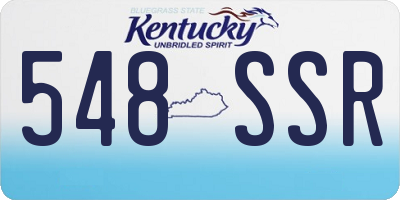 KY license plate 548SSR
