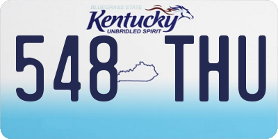 KY license plate 548THU