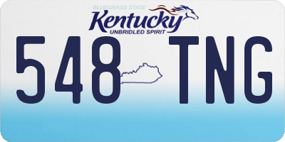 KY license plate 548TNG