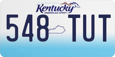 KY license plate 548TUT