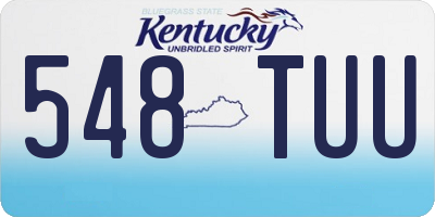 KY license plate 548TUU
