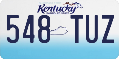 KY license plate 548TUZ