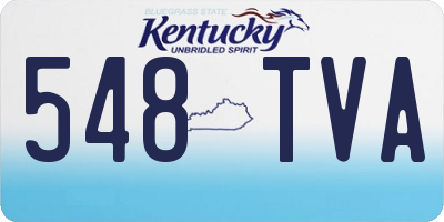 KY license plate 548TVA