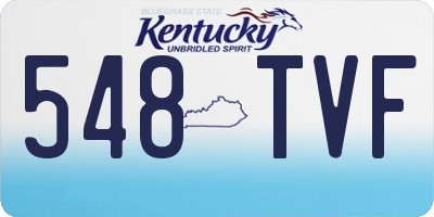 KY license plate 548TVF