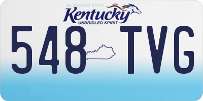 KY license plate 548TVG