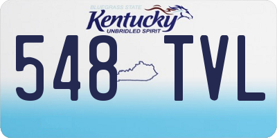KY license plate 548TVL