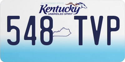 KY license plate 548TVP