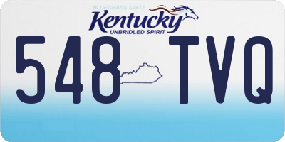 KY license plate 548TVQ