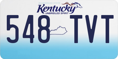 KY license plate 548TVT