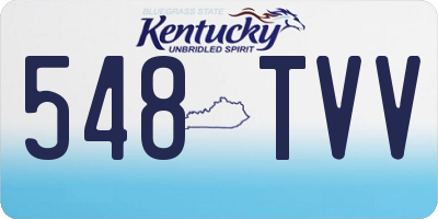 KY license plate 548TVV