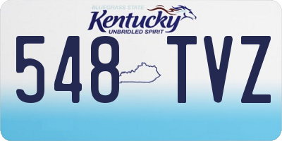 KY license plate 548TVZ
