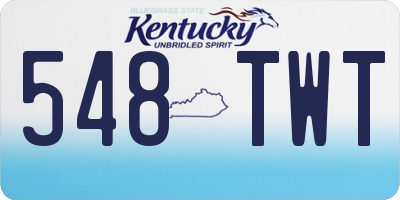 KY license plate 548TWT