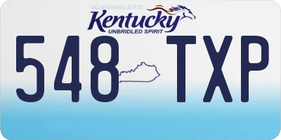 KY license plate 548TXP