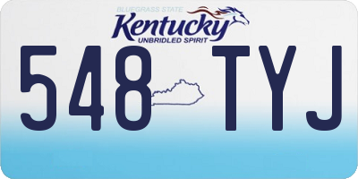 KY license plate 548TYJ