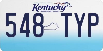 KY license plate 548TYP