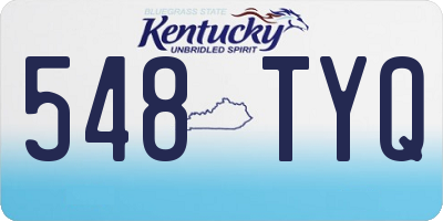 KY license plate 548TYQ