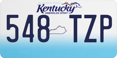 KY license plate 548TZP