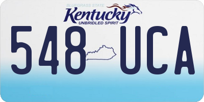 KY license plate 548UCA