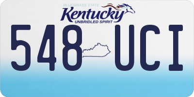 KY license plate 548UCI