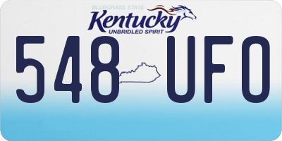 KY license plate 548UFO
