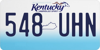 KY license plate 548UHN