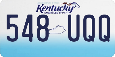 KY license plate 548UQQ