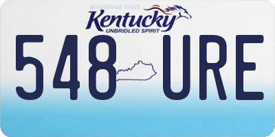 KY license plate 548URE