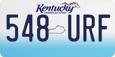 KY license plate 548URF