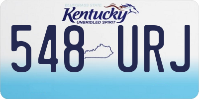 KY license plate 548URJ
