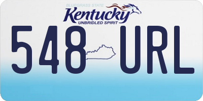 KY license plate 548URL