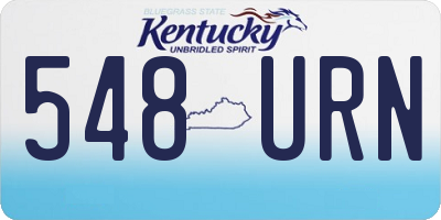 KY license plate 548URN