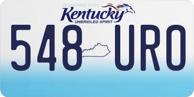 KY license plate 548URO