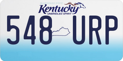 KY license plate 548URP