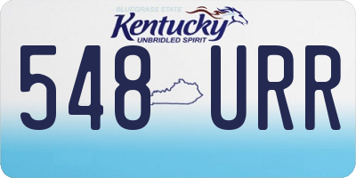 KY license plate 548URR