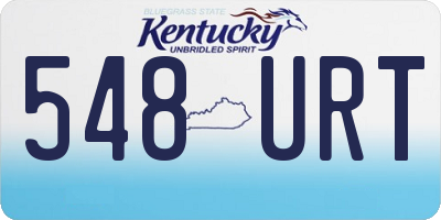 KY license plate 548URT