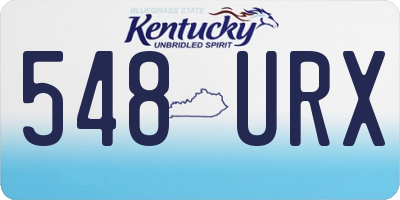 KY license plate 548URX