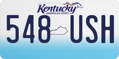 KY license plate 548USH