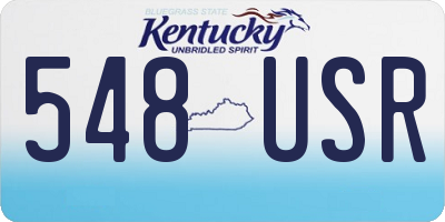 KY license plate 548USR