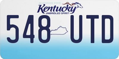 KY license plate 548UTD